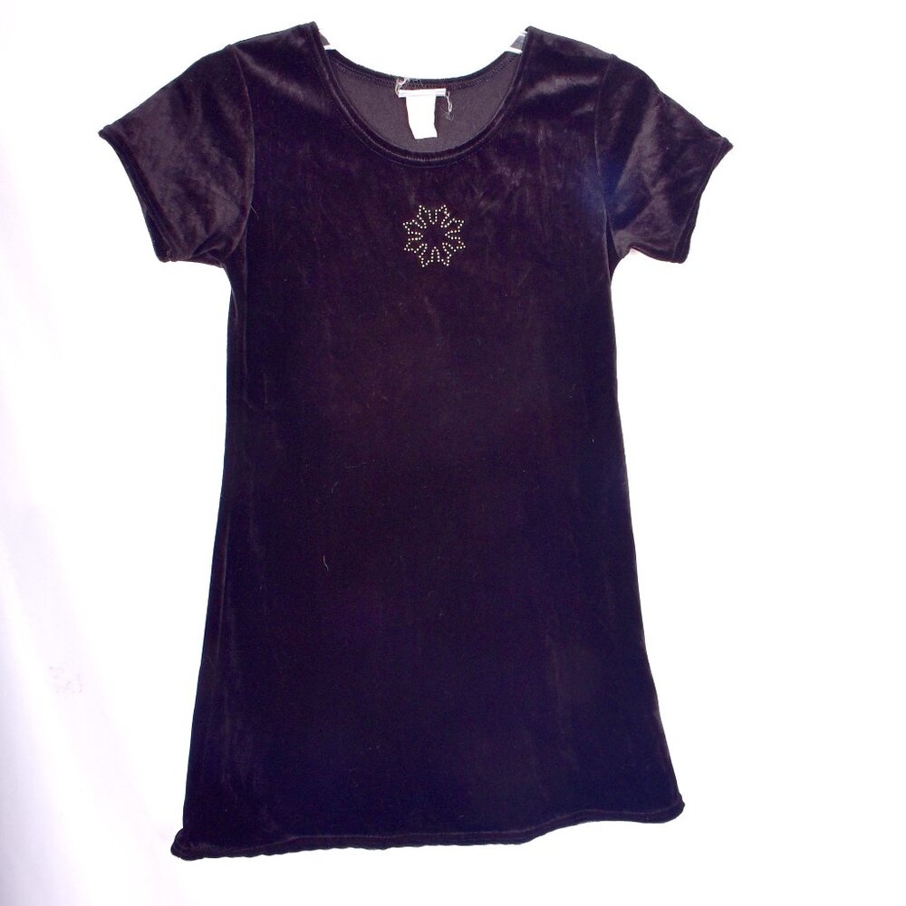 Expressions Velvet Dress with Snowflake Size 12